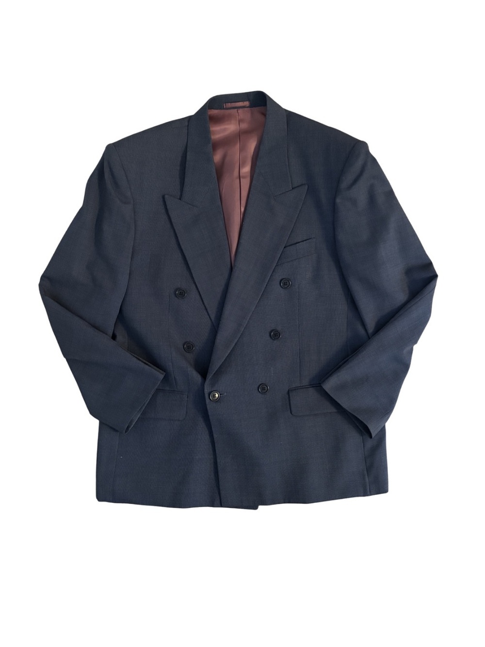 Hunt Club Vintage Double-Breasted Men's Grey Blazer